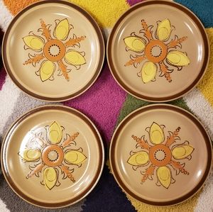 VTG Hearthside Fleur-de-lis Stoneware Japan 10.5"